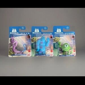 Disney Pixar Monsters Inc. SULLEY MIKE WAZOWSKI & RANDALL Figure, Mini Figurine